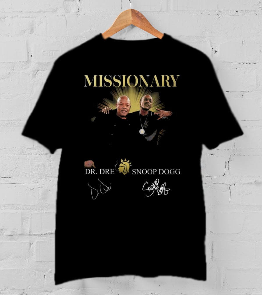 Missionary Snoop Dogg Dr Dre Signatures Collaboration T-Shirt
