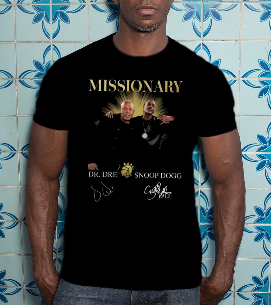 Missionary Snoop Dogg Dr Dre Signatures Collaboration T-Shirt