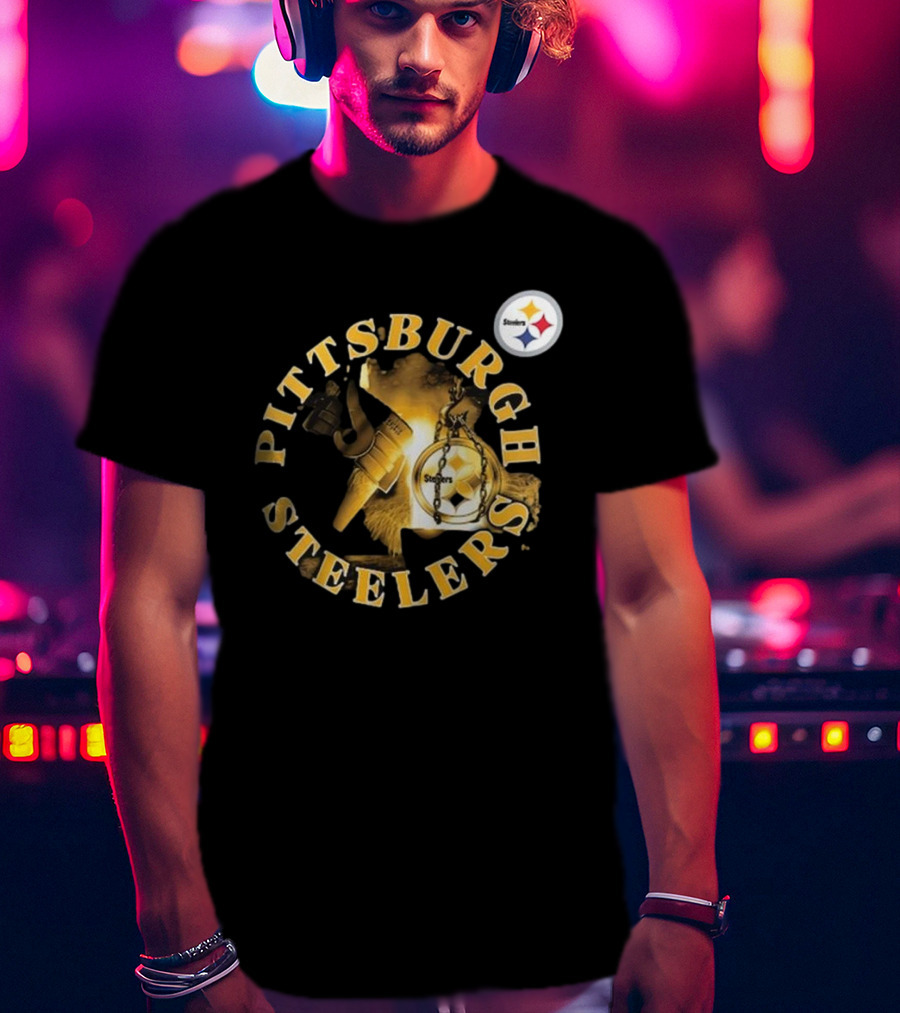 Pittsburgh Steelers Iconic Emblem Sporting Chance Tri-Blend T-Shirt