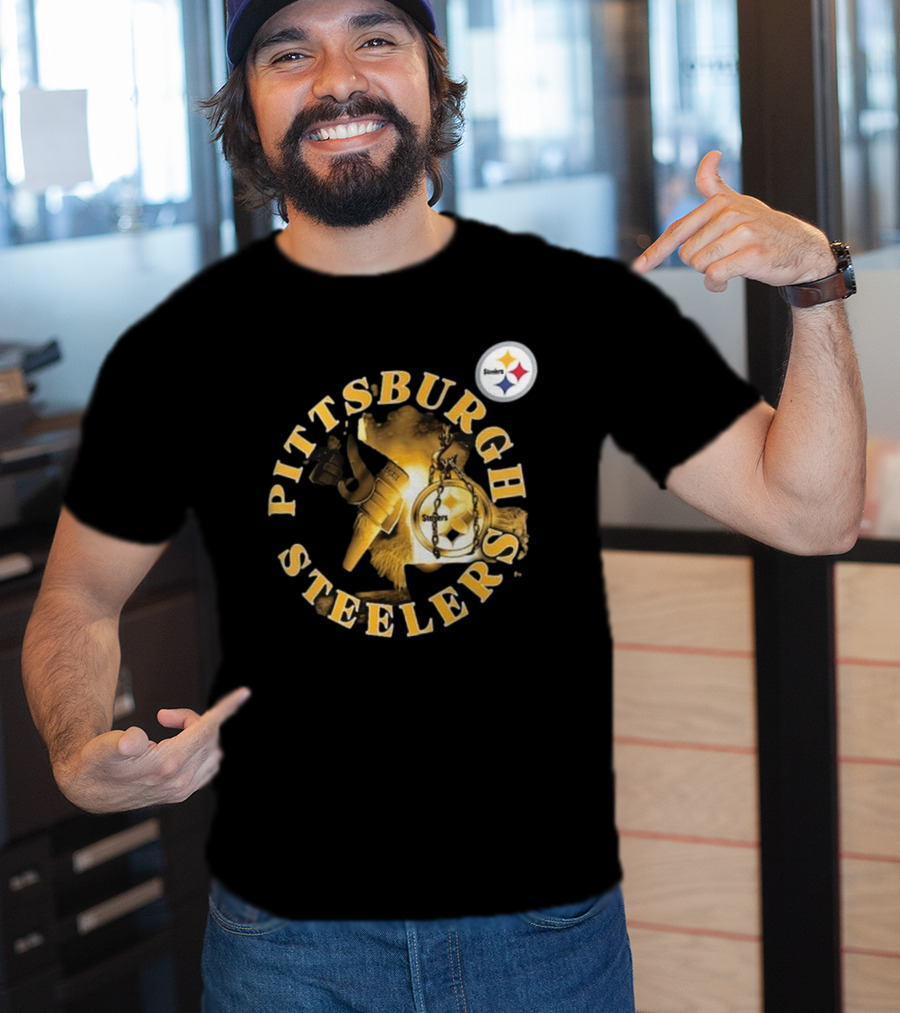 Pittsburgh Steelers Iconic Emblem Sporting Chance Tri-Blend T-Shirt