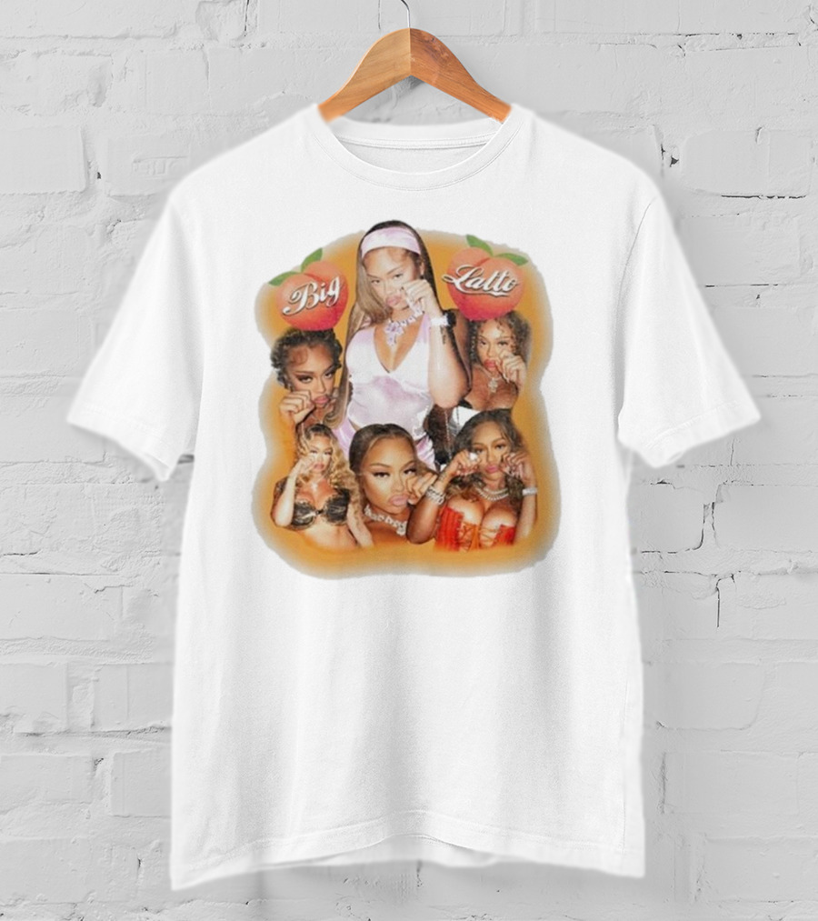 Big Latto Cry Baby Peaches Orange T-Shirt