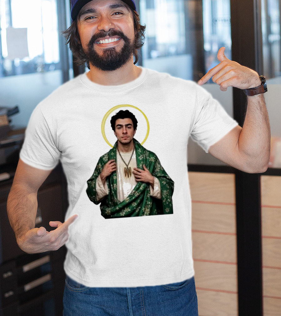 Luigi Mansion Nicola Holy Icon Green Robe T-Shirt