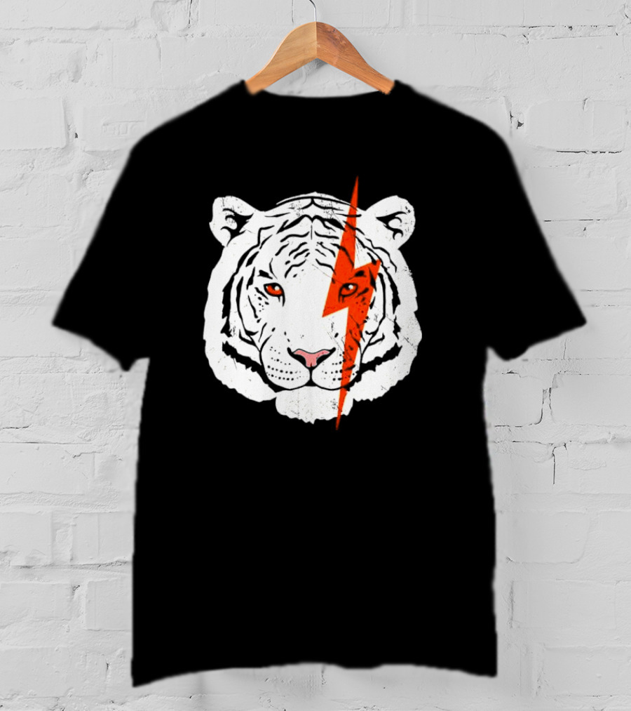 Cincinnati Bengals Lightning Tiger Logo T-Shirt