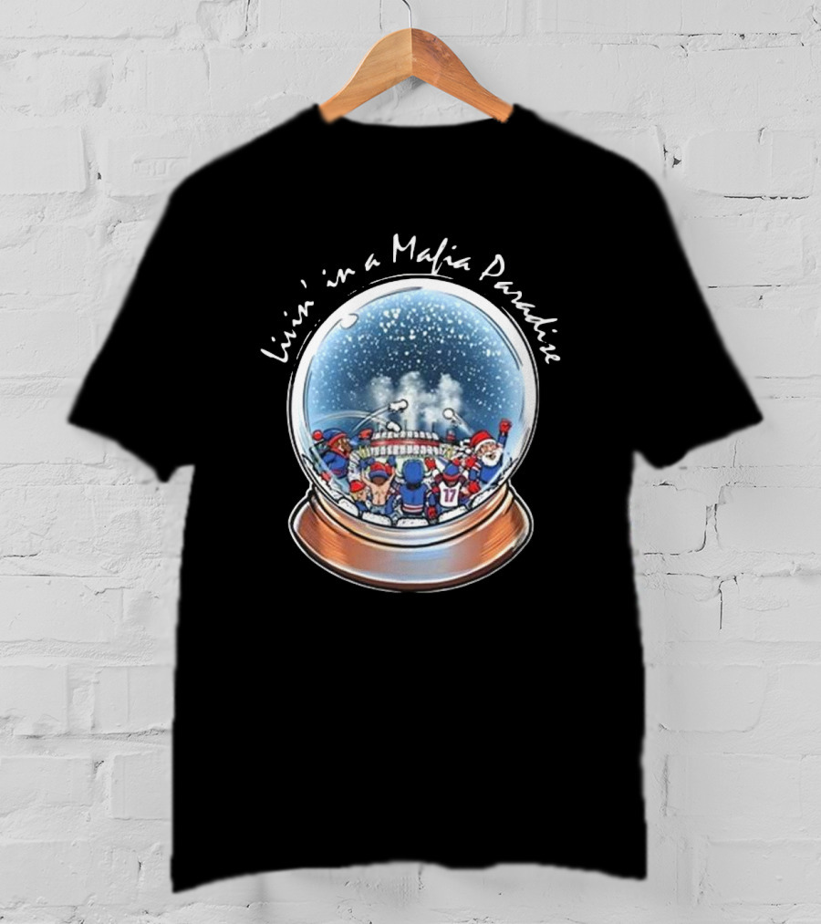 Livin’ In A Mafia Paradise Sports Snow Globe T-Shirt