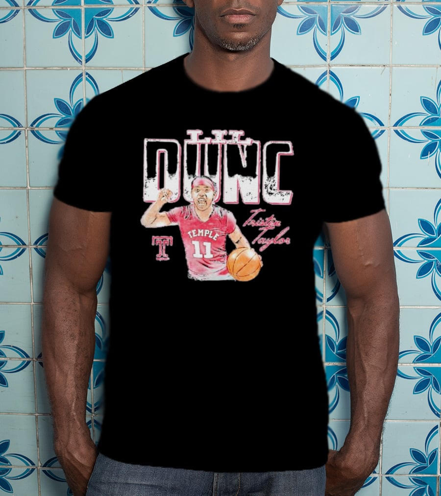 Lil Dunc Tristen Taylor Basketball Temple Owls Player T-Shirt