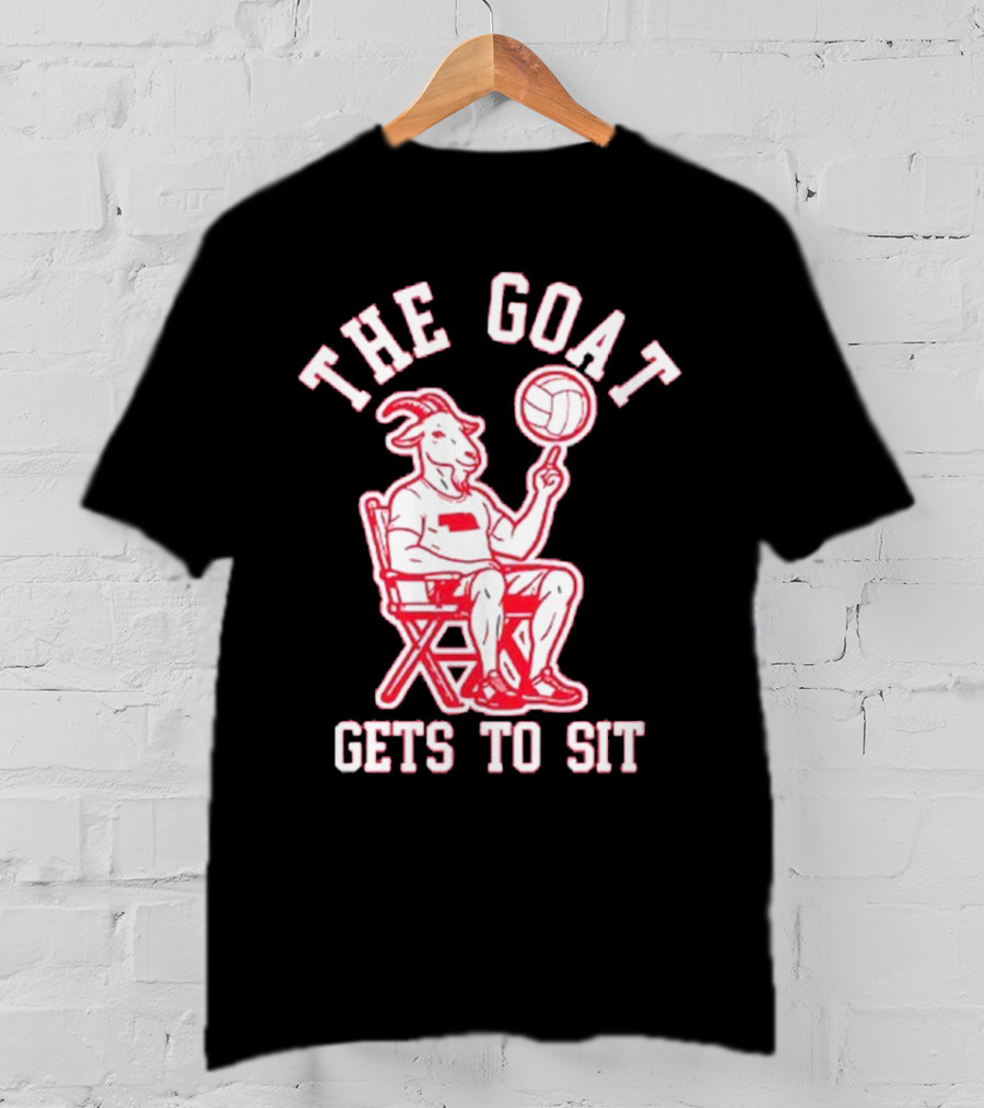 The Goat Gets To Sit Spinning Volleyball T-Shirt