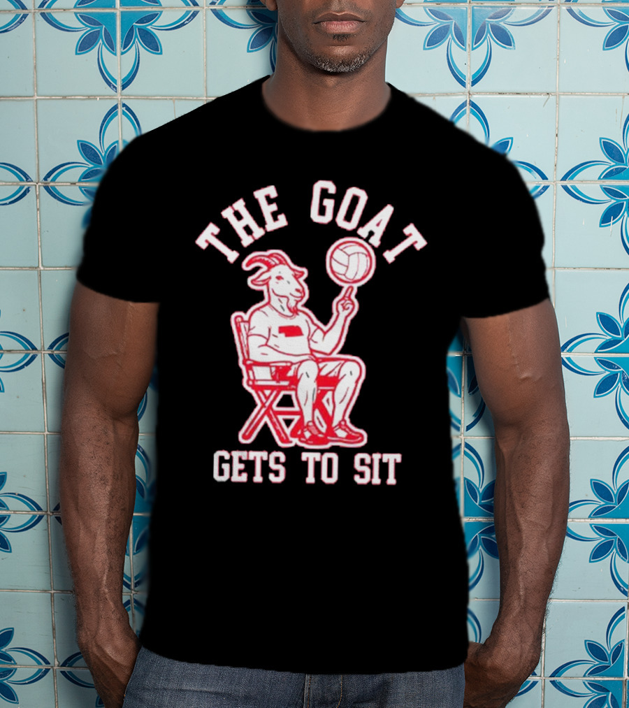 The Goat Gets To Sit Spinning Volleyball T-Shirt