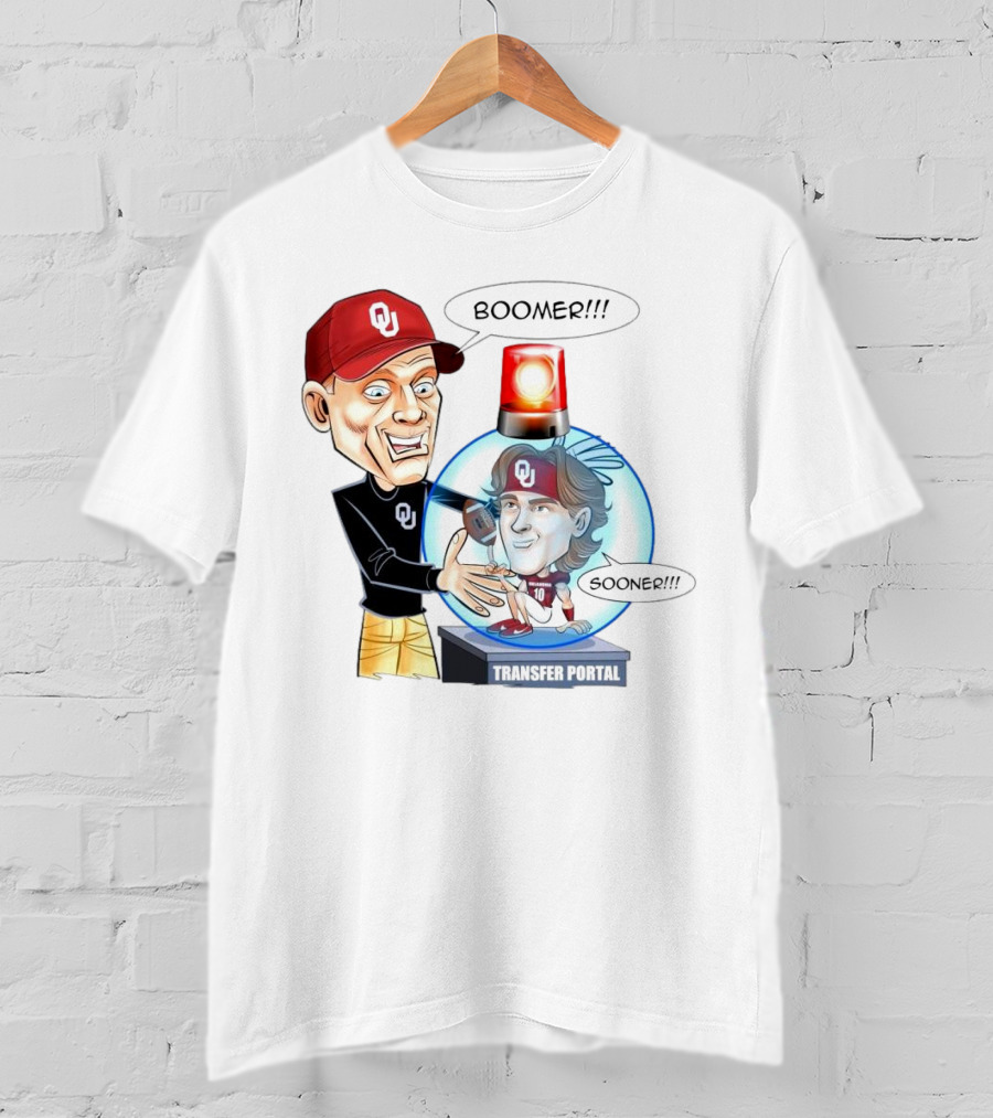 Coach Oklahoma Sooners Boomer Sooner Transfer Portal Jackson Arnold T-Shirt