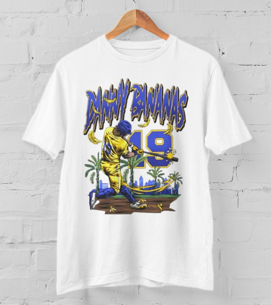 Danny Bananas 19 Savannah Bananas Baseball Cartoon T-Shirt