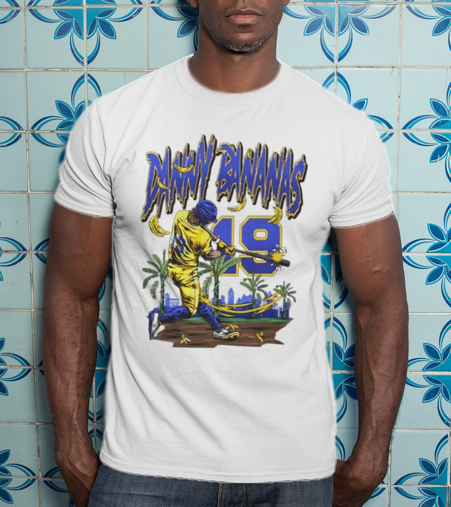 Danny Bananas 19 Savannah Bananas Baseball Cartoon T-Shirt