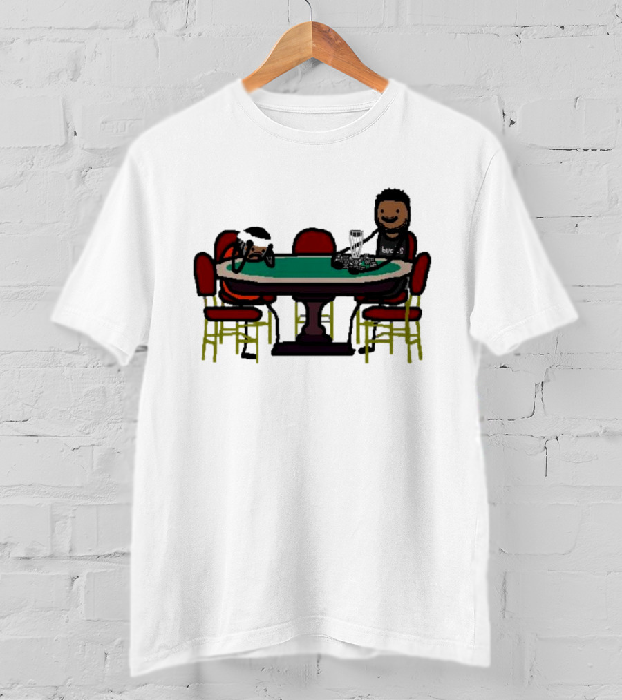Giannis Antetokounmpo Milwaukee Bucks Poker Table Scene T-Shirt