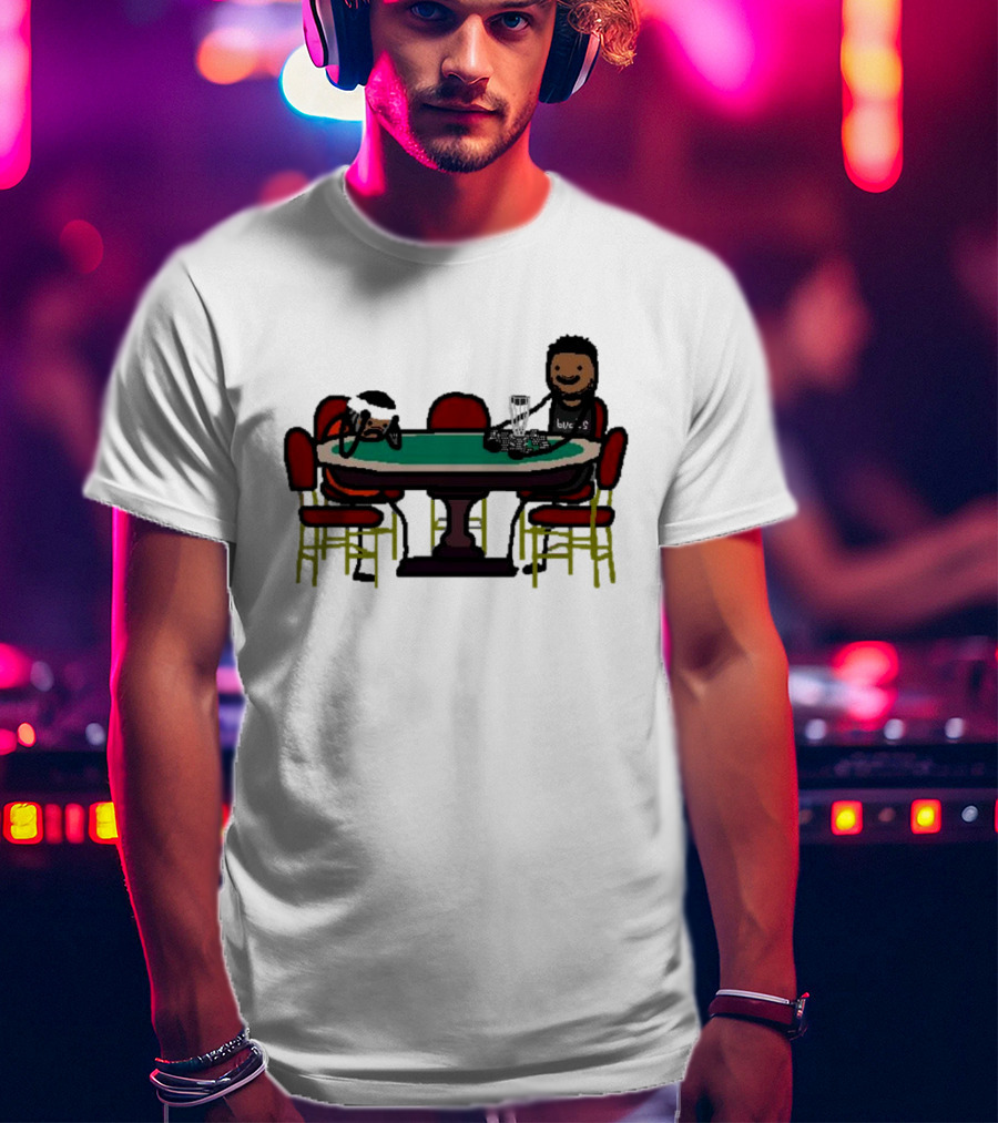 Giannis Antetokounmpo Milwaukee Bucks Poker Table Scene T-Shirt
