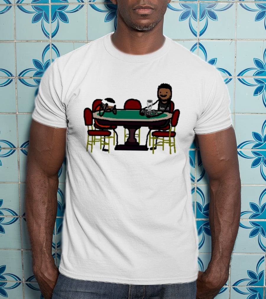 Giannis Antetokounmpo Milwaukee Bucks Poker Table Scene T-Shirt