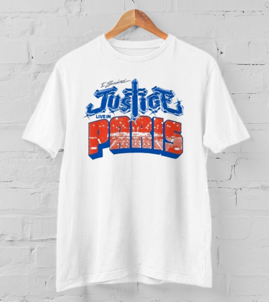 I Survived Justice Live In Paris T-Shirt