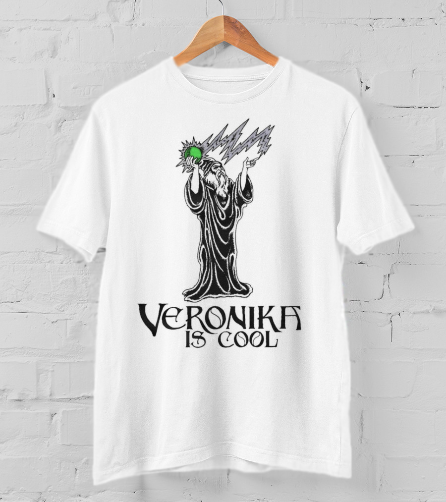 Veronika Is Cool Wizard Lightning Magic T-Shirt