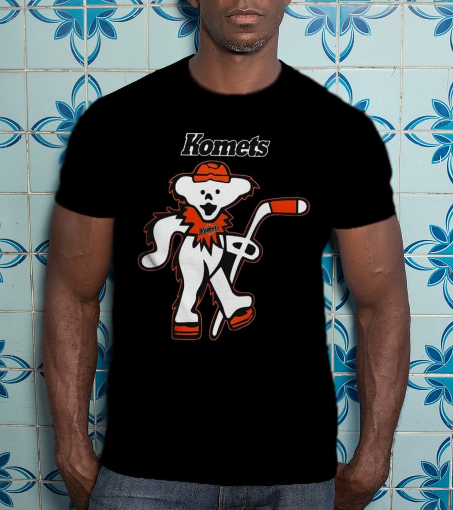 Komets Grateful Dead Hockey Bear Fan Night T-Shirt