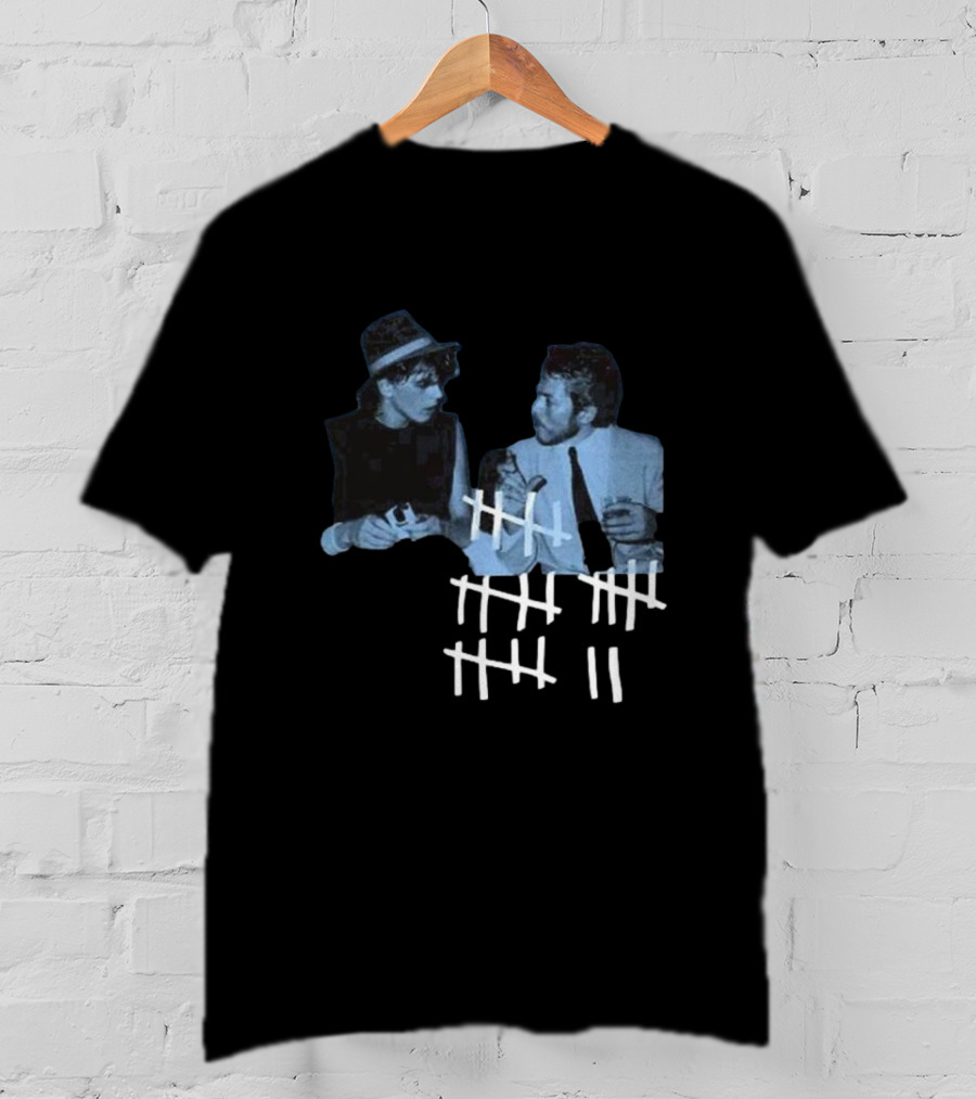 John Taylor X Robert Palmer Power Station Photo Counting Marks T-Shirt