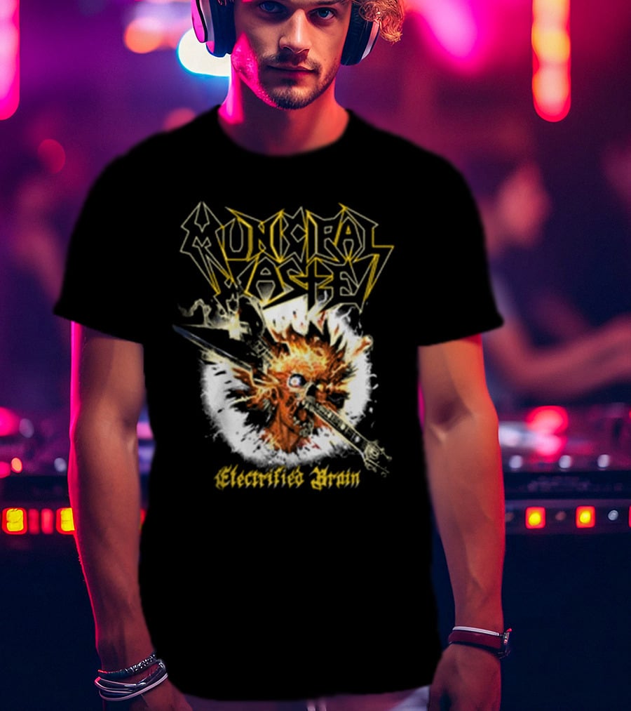 Municipal Waste Electrified Brain Explosive Head T-Shirt