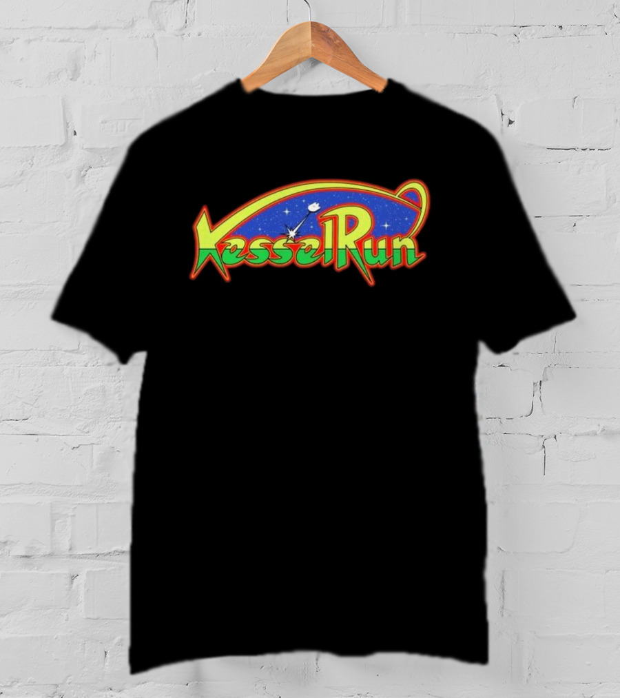 Kessel Run Galaga Mashup Retro Space Adventure T-Shirt