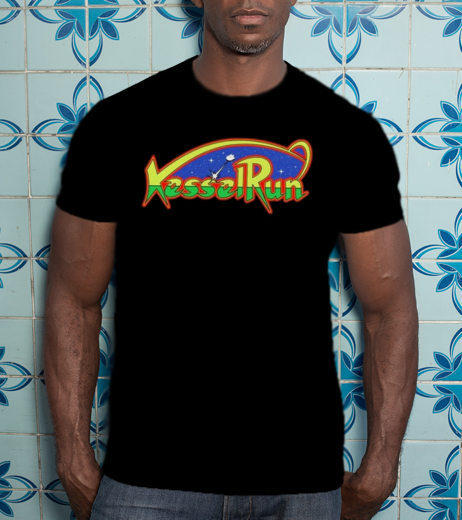 Kessel Run Galaga Mashup Retro Space Adventure T-Shirt