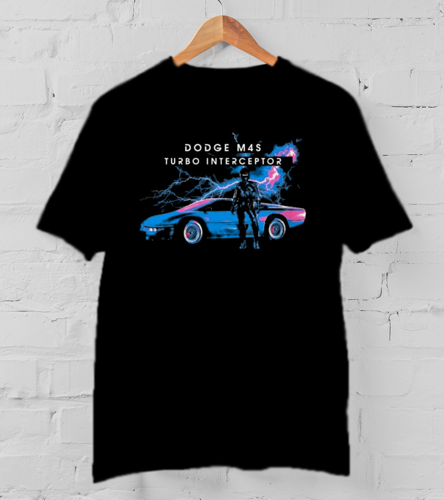 Dodge M4S Turbo Interceptor With Lightning And Wraith Character T-Shirt