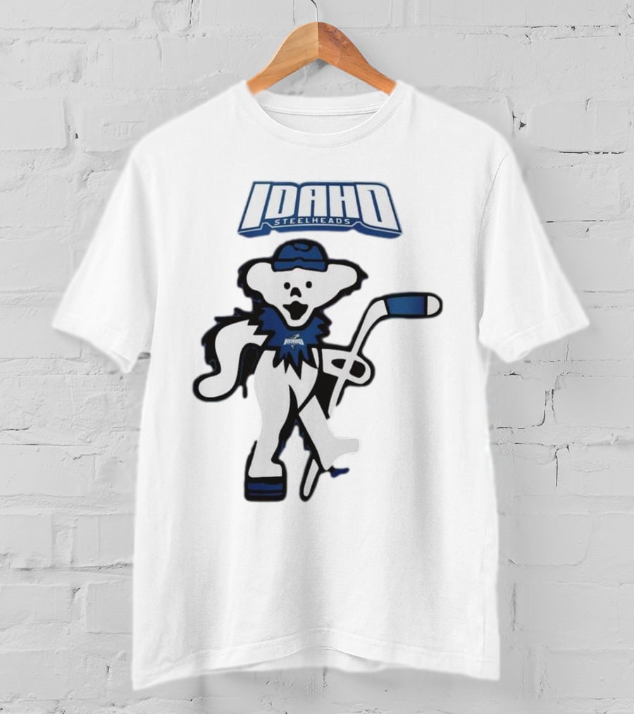 Idaho Steelheads Grateful Dead Hockey Bear 2025 T-Shirt