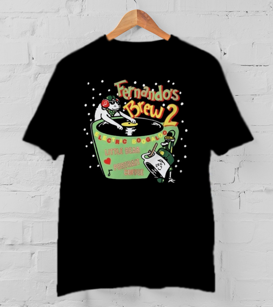Fernando's Brew 2 Electric Boogaloo Little Bear Portrait Coffee T-Shirt