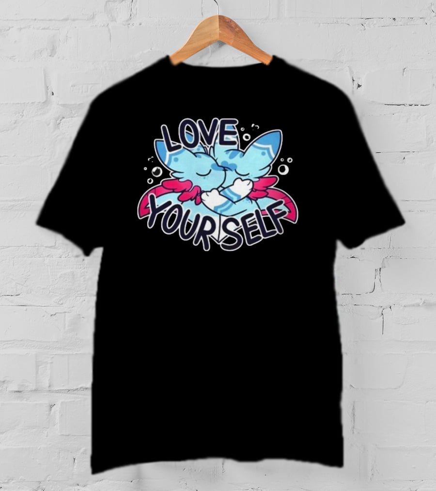 LOVE YOURSELF Kissing Creatures Embrace T-Shirt