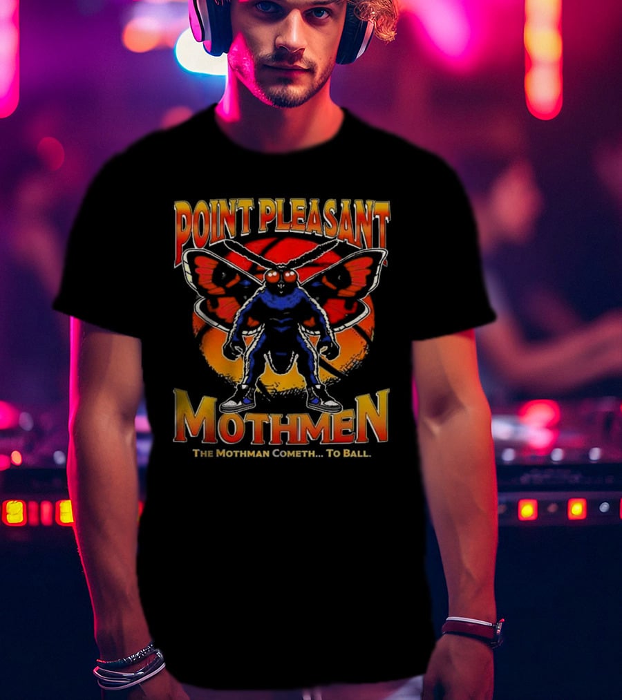 Point Pleasant Mothmen The Mothman Cometh To Ball T-Shirt