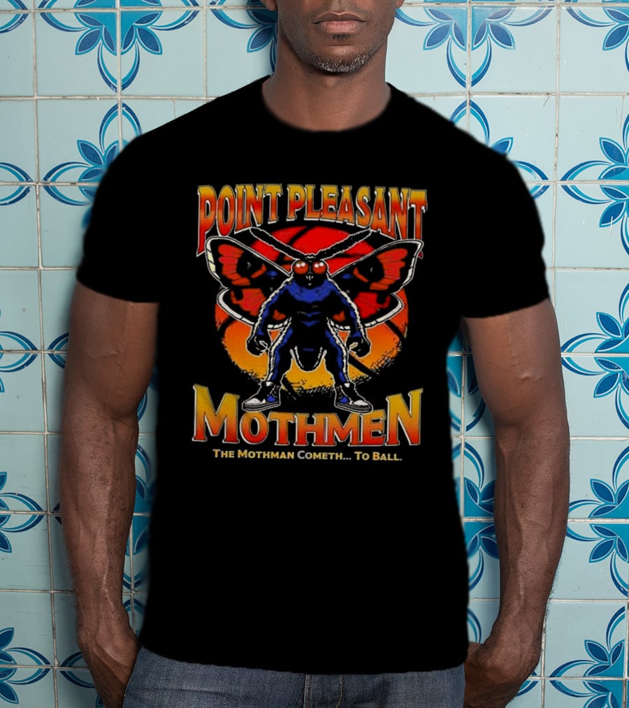 Point Pleasant Mothmen The Mothman Cometh To Ball T-Shirt