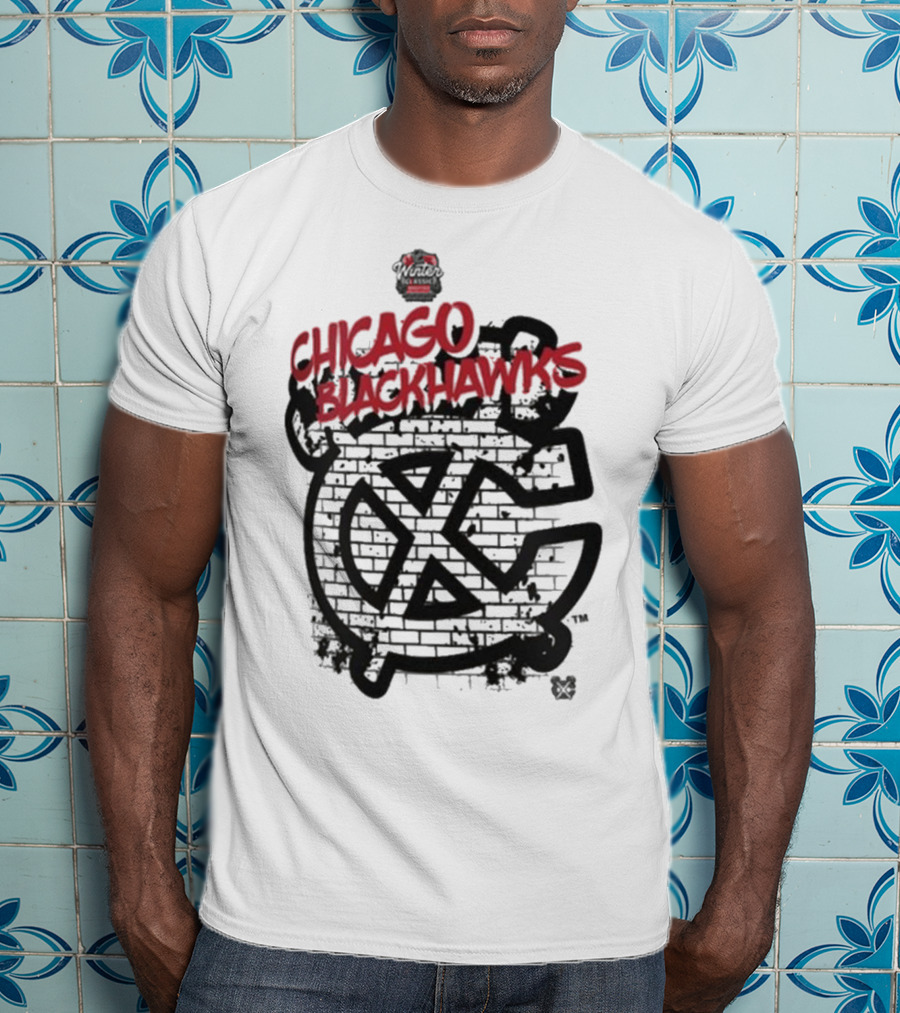 Chicago Blackhawks 2025 NHL Winter Classic Brick Wall T-Shirt