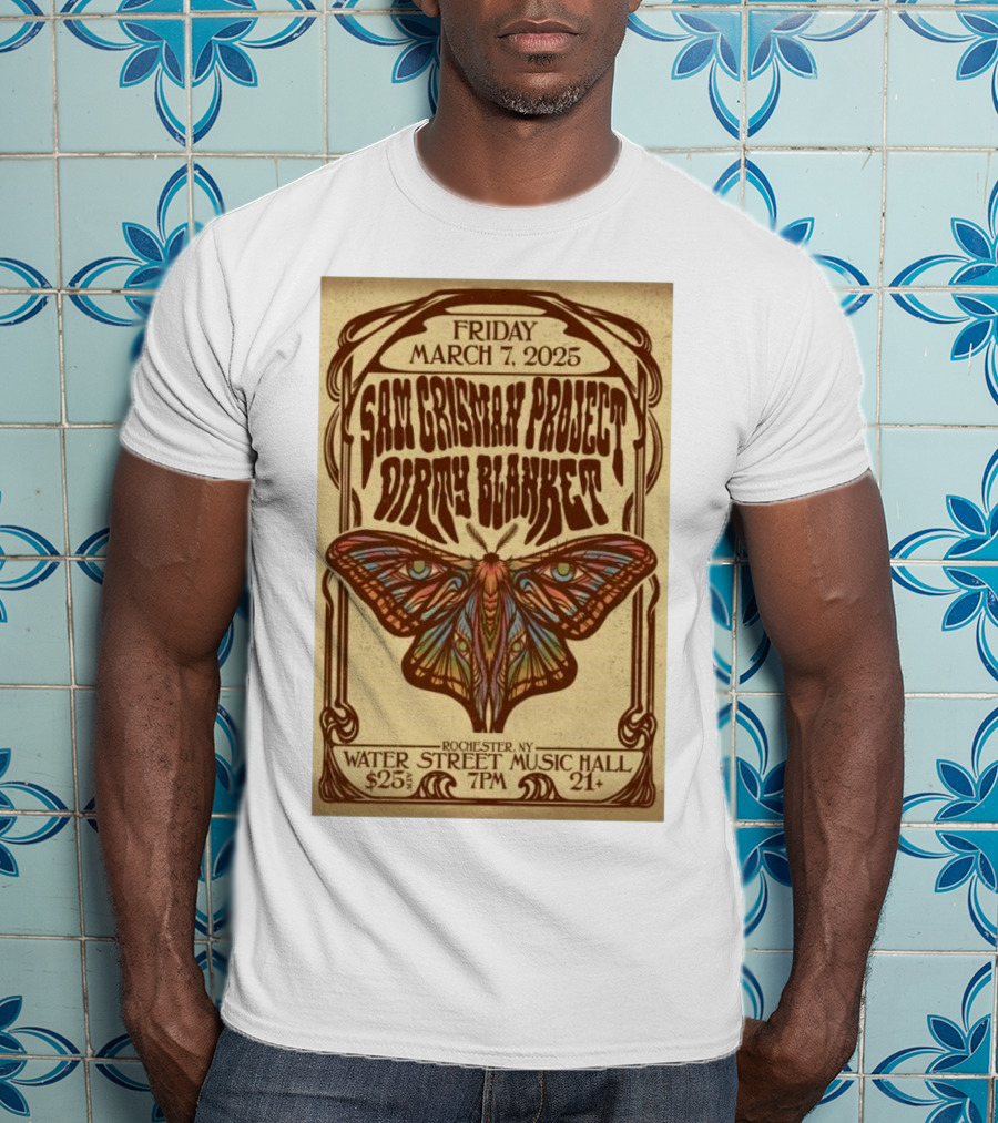 Friday March 7 2025 Sam Grisman Project Dirty Blanket Water Street Music Hall Rochester NY 7PM 21+ $25 T-Shirt