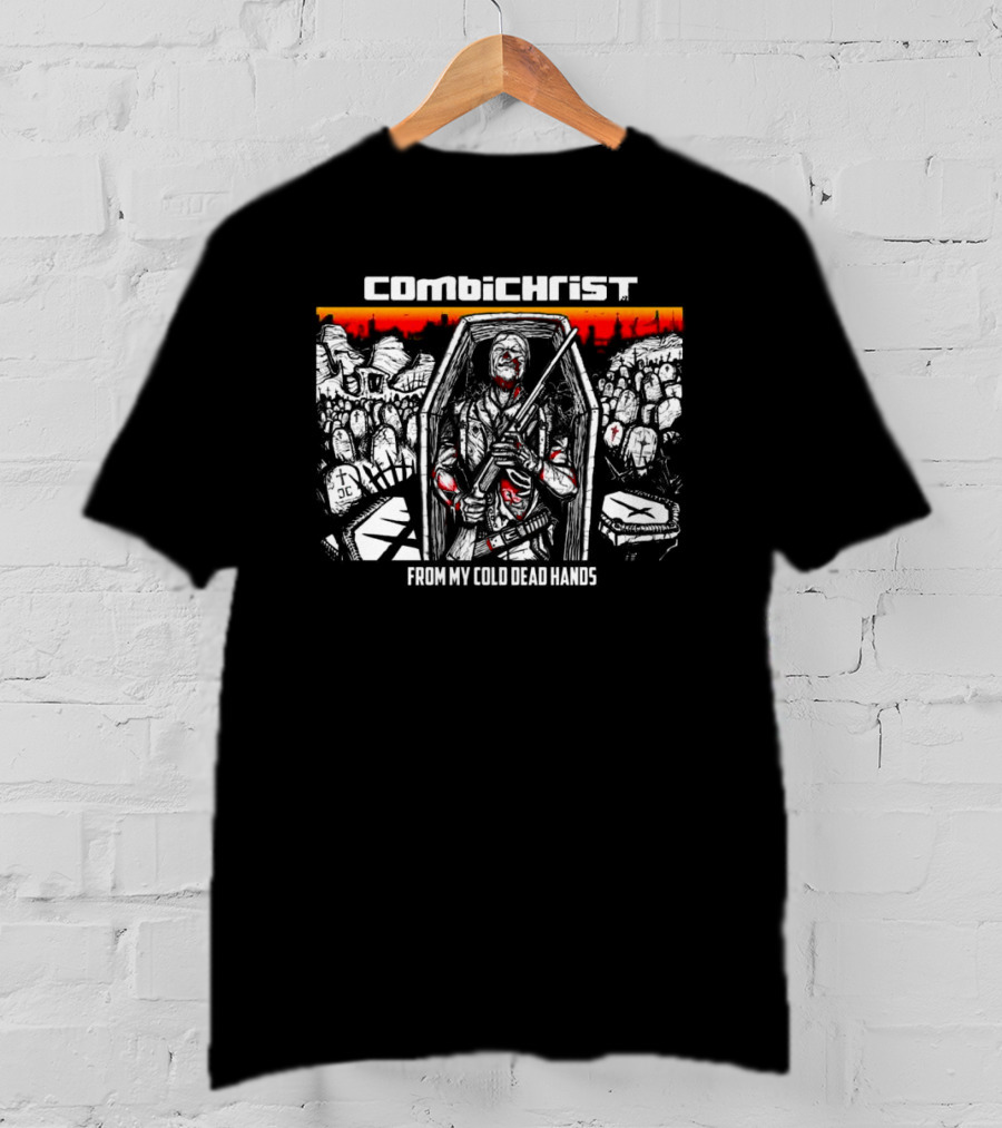 Combichrist From My Cold Dead Hands Zombie Apocalypse Graveyard Scene T-Shirt