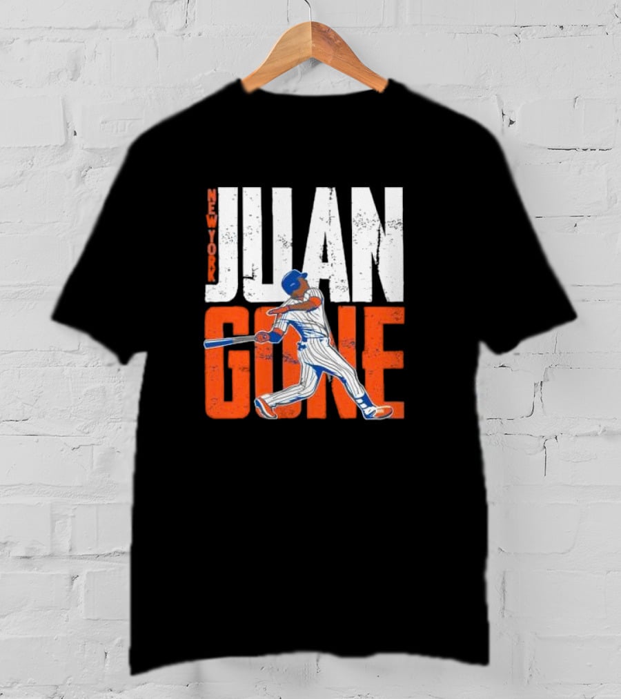 New York Juan Gone Baseball Player Swinging T-Shirt