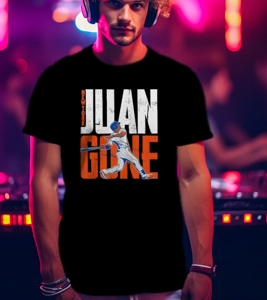 New York Juan Gone Baseball Player Swinging T-Shirt