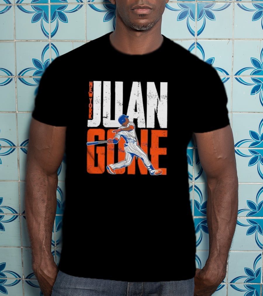 New York Juan Gone Baseball Player Swinging T-Shirt
