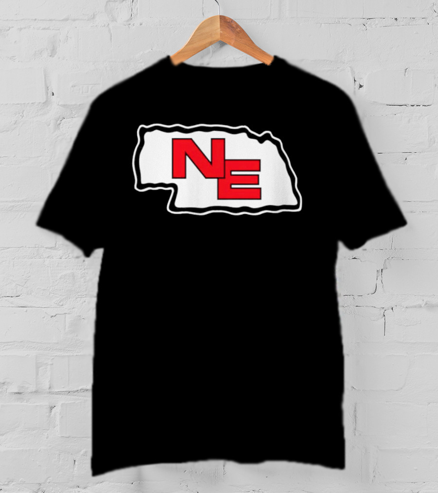 NE Nebraska State Outline Arrowhead T-Shirt