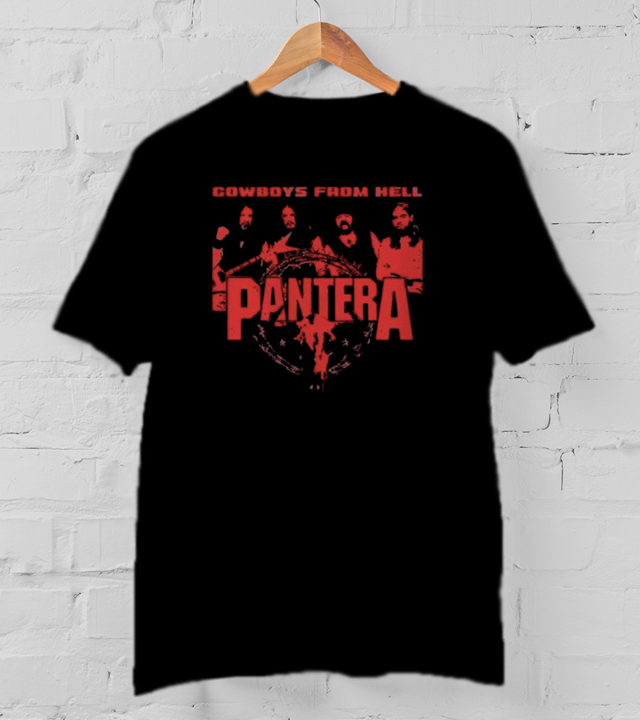 Pantera Cowboys From Hell Band Members Red T-Shirt