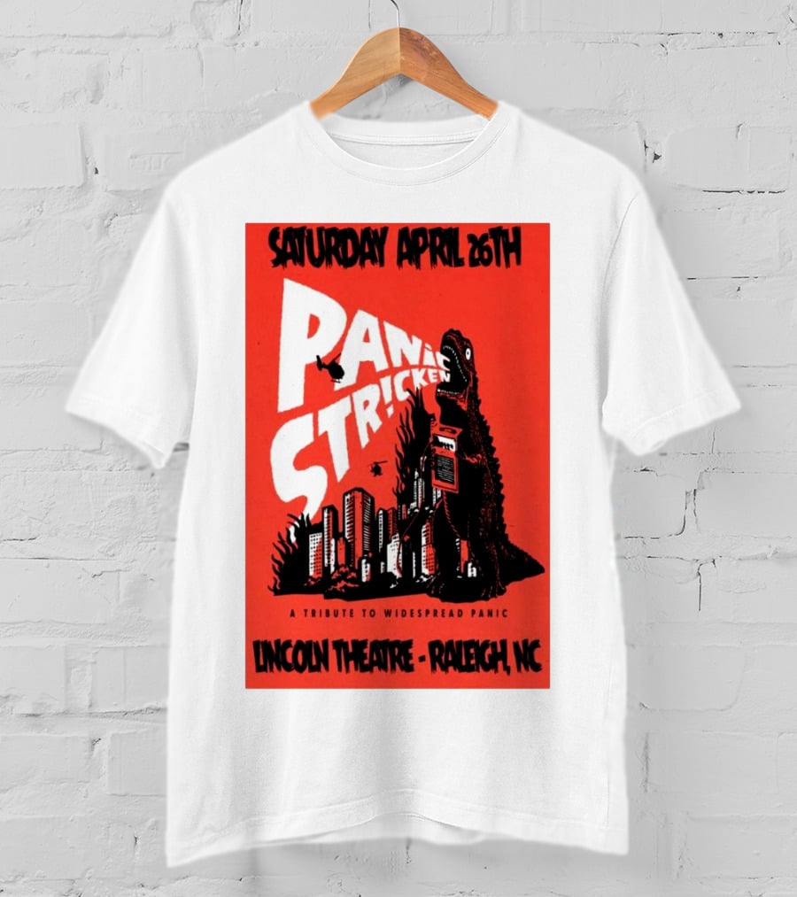 Saturday April 26th Panic Stricken A Tribute To Widespread Panic Lincoln Theatre Raleigh NC T-Shirt