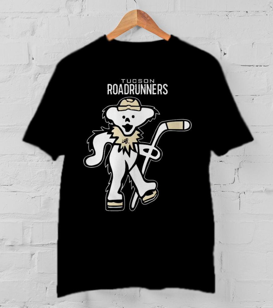 Tucson Roadrunners 2025 Grateful Dead Night Hockey Bear T-Shirt