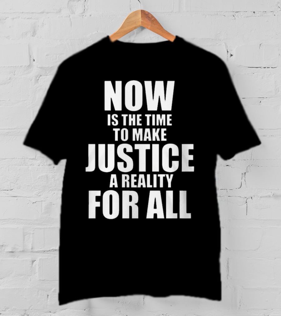 Dallas Mavericks X 2025 Martin Luther King Day Now Is The Time To Make Justice A Reality For All T-Shirt