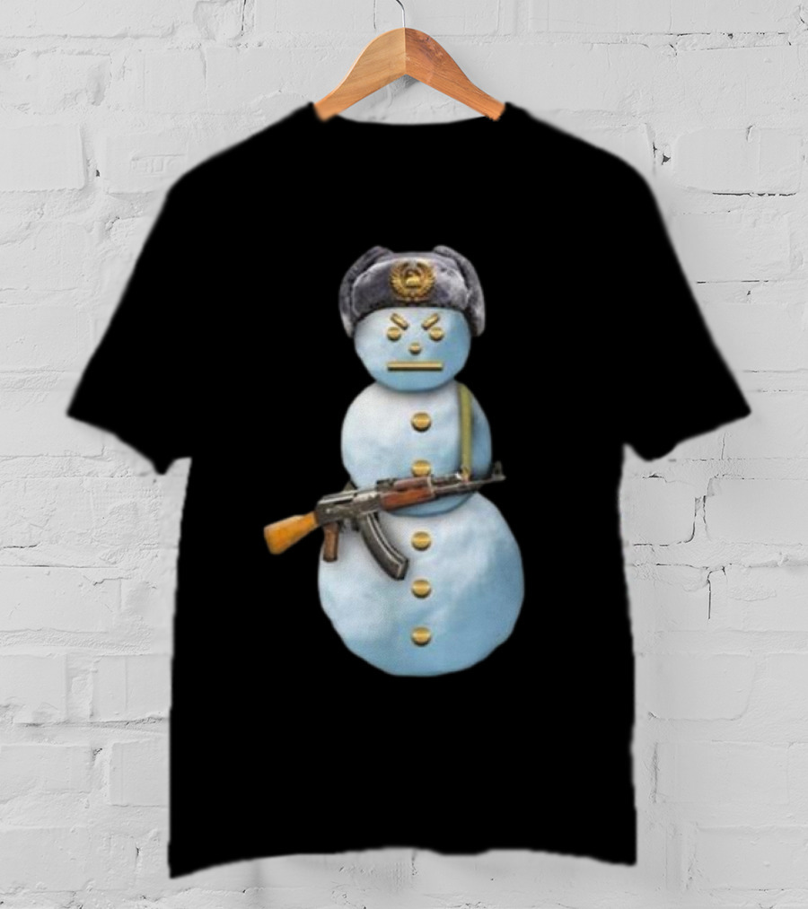Jpegmafia Snowman Soviet Hat AK-47 Iconic T-Shirt