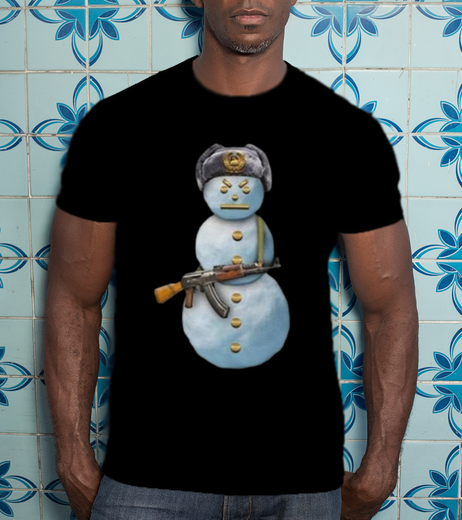 Jpegmafia Snowman Soviet Hat AK-47 Iconic T-Shirt