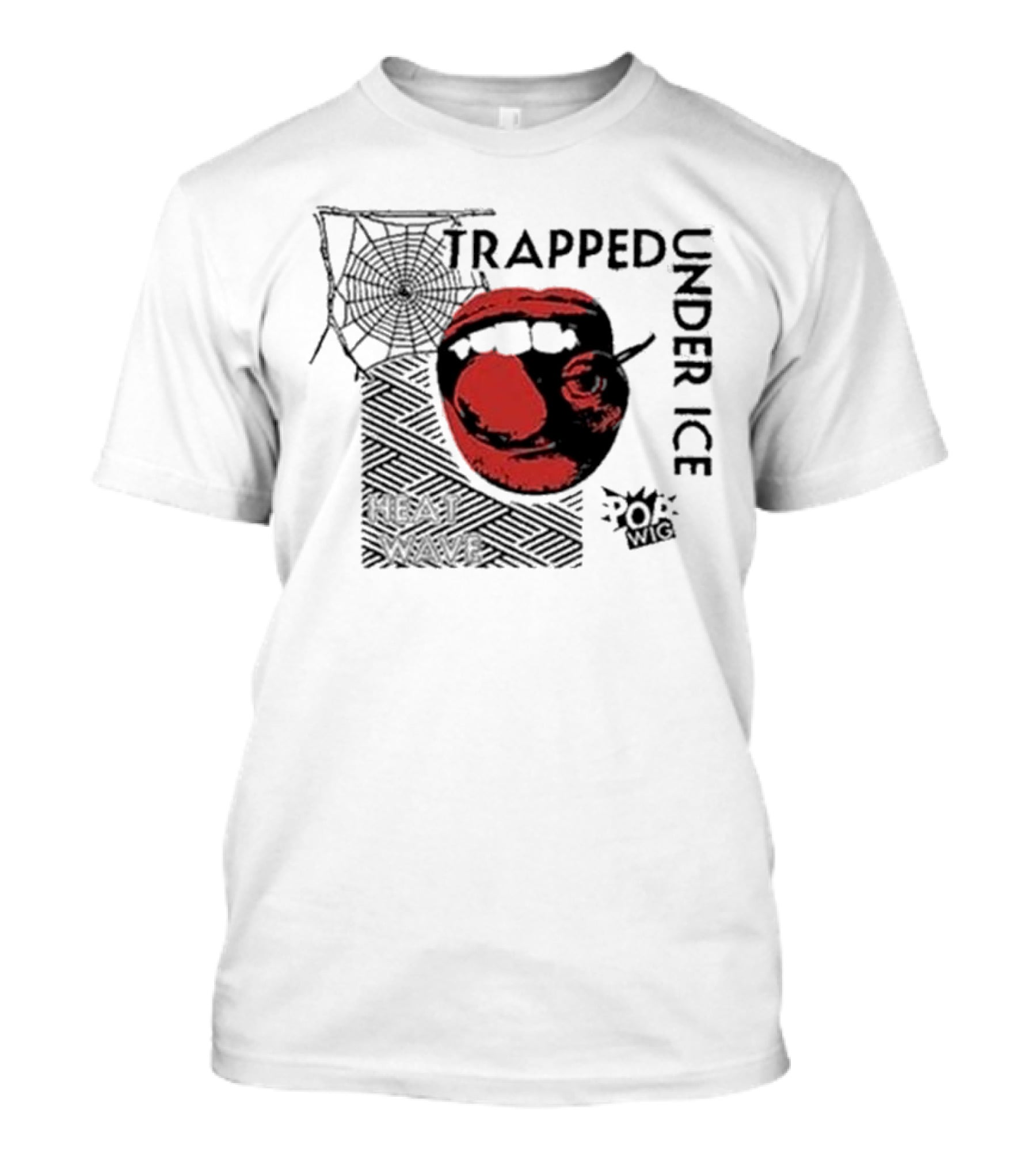 Trapped Under Ice Heat Wave Pop Wig Spider Cherry Lips T-Shirt