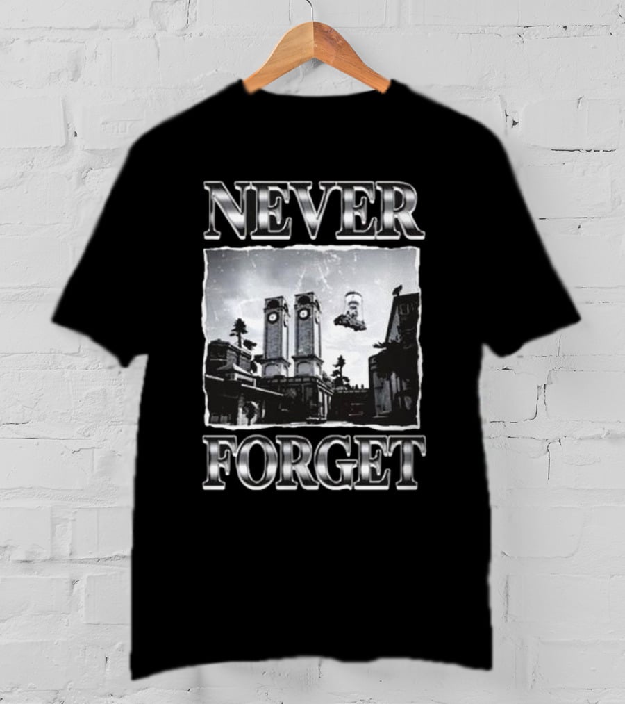 Never Forget Back To The Future Clock Tower Iconic Scene T-Shirt
