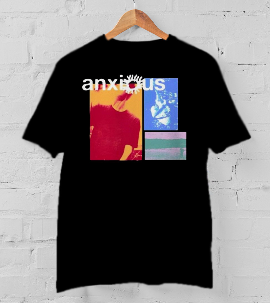 Anxious Red Blue Purple Collage T-Shirt