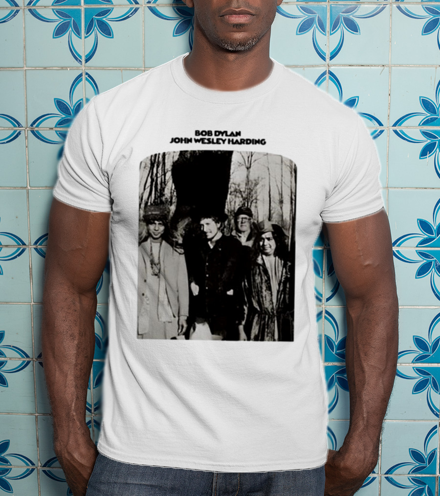Bob Dylan John Wesley Harding Album Cover Image T-Shirt