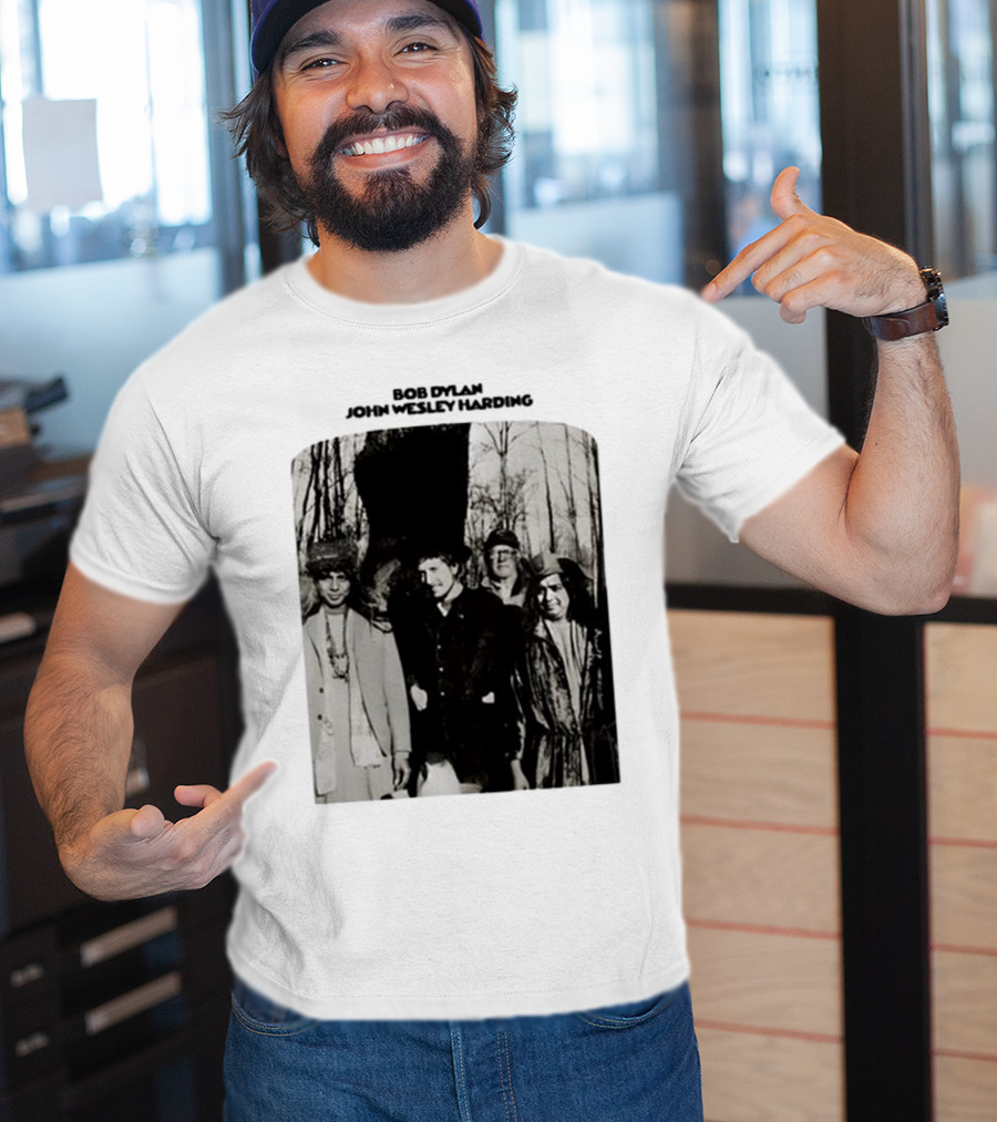 Bob Dylan John Wesley Harding Album Cover Image T-Shirt