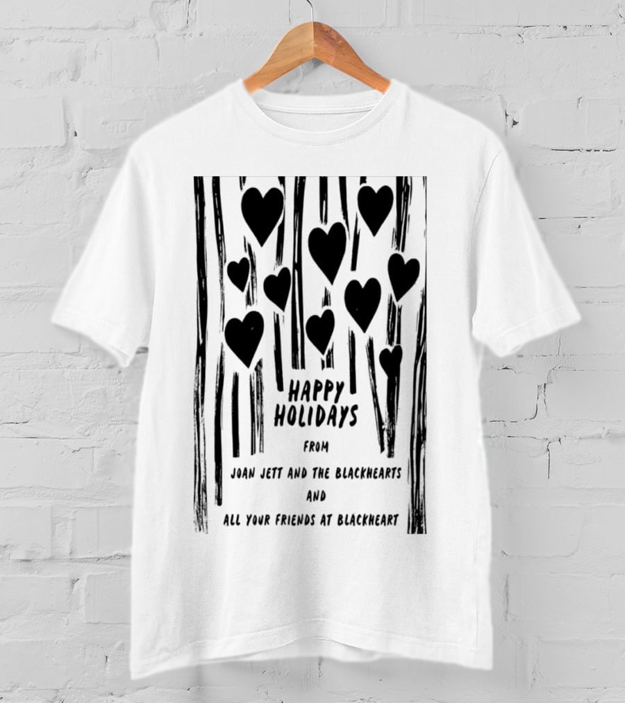 Happy Holidays From Joan Jett And The Blackhearts And All Your Friends At Blackheart T-Shirt