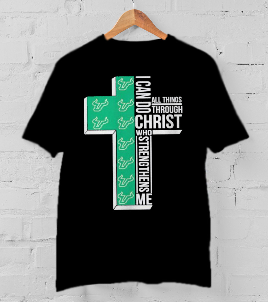 South Florida Bulls Christian Faith Empowerment With Cross T-Shirt